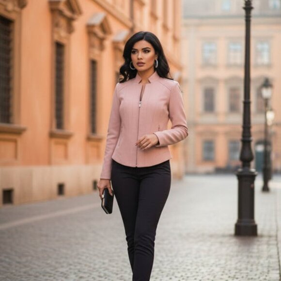 White House Black Market Jackets & Blazers - POWDER PINK JACKET